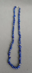 Beautiful Vintage Lapis Lazuli And Silver Necklace - Picture 1 of 5