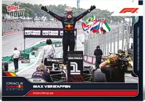 2024 Topps Now Formula 1 F1 Max Verstappen From 17th to 1st Brazil #69 - Picture 1 of 2