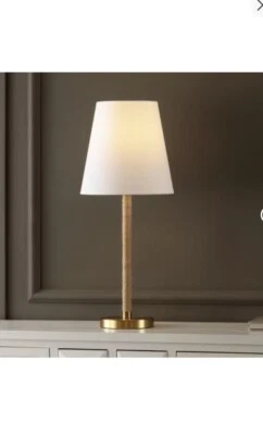 Andi 26 Inch Rope/Metal Table Lamp - Brass/Natural - Safavieh - Image 1 of 4