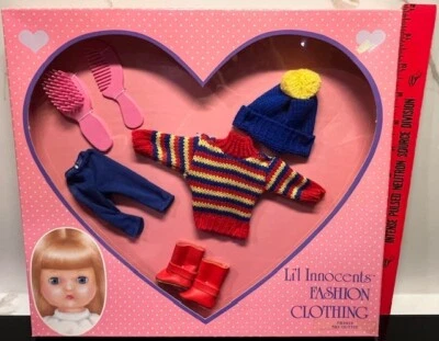Muñeca de colección Effanbee Lil Innocents ropa de moda traje de esquí muñeca 1988 FB3819 Foto 1 de 3