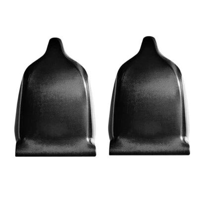 Tapa trasera de asiento de auto de fibra de carbono seca para Tesla Model X 2016-2019 2 piezas Foto 1 de 4