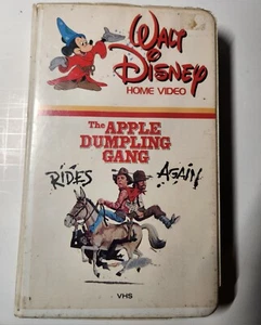 Walt Disney's The Apple Dumpling Gang Rides Again VHS, 1976 White Clamshell - Picture 1 of 5
