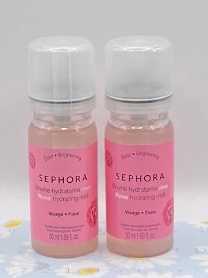 Sephora Rose Hydrating Mist Toner Setting Spray 50 ml SEALED Lot of 2 - Image 1 of 2