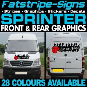 passend für Mercedes Sprinter Grafik Aufkleber Streifen Camper Van Wohnmobil SWB MWB - Bild 1 von 2