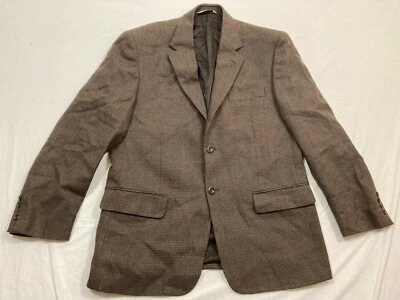 PRONTO UOMO Marrón Cuadros Lana de Cordero Top Traje Chaqueta Blazer HOMBRE Foto 1 de 4