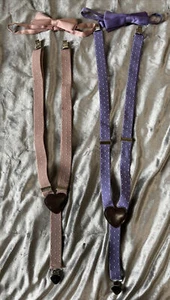 Polka Dots Suspender and Bow Tie HeadSet for Toddler Kids Boys Girls (USA) SET-2 - Picture 1 of 7
