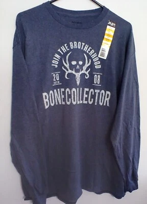 Camiseta de caza Bone Collector manga larga para hombre azul para hombre talla XL (46-48). Foto 1 de 4