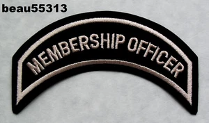 ⭐HARLEY OWNERS GROUP HOG "MEMBERSHIP OFFICER" CHAPTER OFFICERS JACKET PATCH - Picture 1 of 1