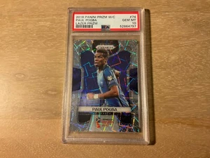2018 Panini Prizm World Cup Paul Pogba Lazer Prizm PSA 10 GEM MT FRANCE - Picture 1 of 2