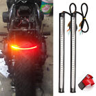 48 LED Motorcycle Strip Light Tail Brake Turn Signal Flexible For Harley Chopper