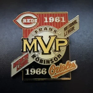 Frank Robinson MVP 1961 1966 Cincinnati Reds Baltimore Orioles MLB Lapel Pin - Picture 1 of 1