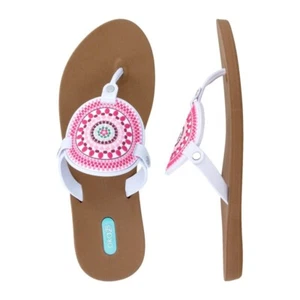 Oka-B Women's Solara Flip Flop Thong Sandals, Toffee/Sangria Mandala  ( 6 M ) - Bild 1 von 1