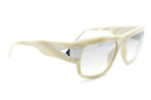 New Authentic Givenchy SGV 825 COL. D15X Italy Beige Silver Plastic Sunglasses - Picture 1 of 7