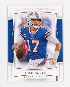 Tarjeta National Treasures Josh Allen 2019 rara verdadera segundo año #/99 Buffalo Bills 31 - Imagen 1 de 2