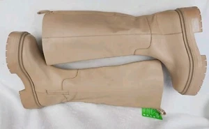 Sam Edelman Larina Beige Boot Sz 8 Waterproof Platform Knee High - Picture 1 of 9