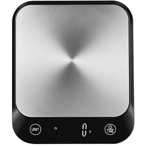 Black Digital Food Kitchen Scale 22lb High Accuracy LED Display Batteries - Picture 1 of 9