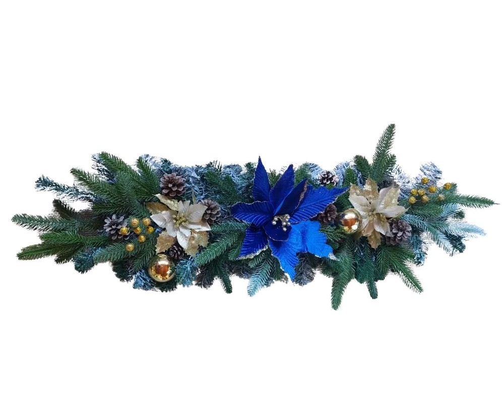 Ghirlanda Natalizia Luminosa 180cm - Con Luci LED, Pigne, Per Porte E Finestre, Batteria - Foto 4