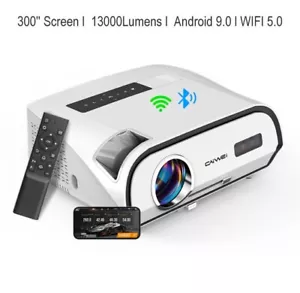 Proiettore HD 1080P Android 9.0, WIFI 5.0, Bluetooth 5.0, altoparlante integrato, Smart AI - Foto 1 di 2