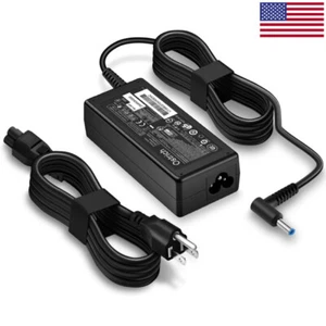 Charger for HP Laptop Computer 65W 45W Smart Blue Tip Power Adapter Envy x360 - Picture 1 of 6