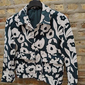 ZARA Man Floral Jacquard S Jacket Trendy Sexy Casual Classy Light. Fits Like M - Picture 1 of 11