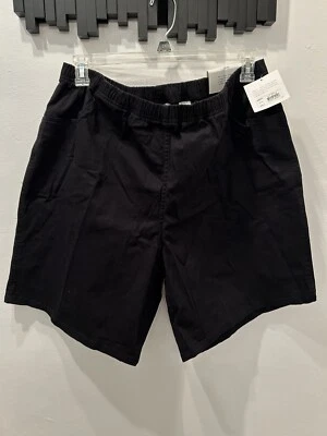NWT Women's Croft & Barrow Size 3X Pull On Black Stretch Shorts NEW Mid rise - Image 1 of 4