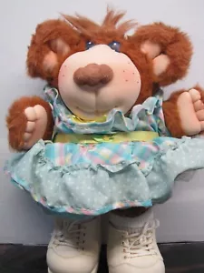Furskins Cabbage Patch Xavier Roberts Junie Mae Brown Teddy Plush Stuffed Toy - Picture 1 of 11