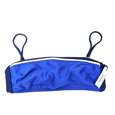 Blusa de biquíni VITAMIN A Mila-Luciana azul bandeau - Imagem 1 de 4