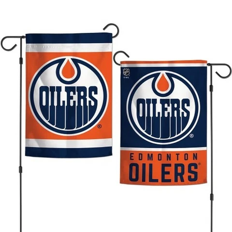Edmonton Oilers 12x18 Double Sided Design 2 Sided Garden Flag NHL Hockey Cover