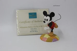Vtg Disney Mickey Mouse Figurine Millenium I'm on top of the world WDCC Gift - Imagen 1 de 7