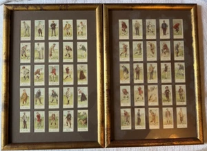 Vintage Cope’s Golfers Tobacco Card Set Reprint Framed 50+ Years Old Classic - Picture 1 of 8