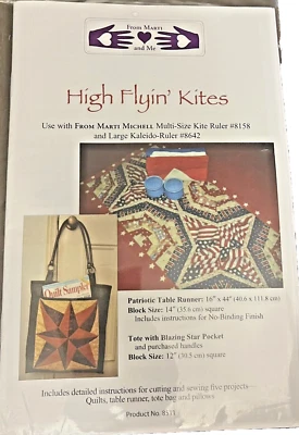 "High Flyin` Kites" Quilt Block Tote Table Runner by Marti Michell /Marti & Me - Image 1 of 4