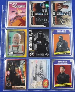 2023 Topps Star Wars Binder Page with 9 Official Trading Cards Fennec Shand Poe - Picture 1 of 7