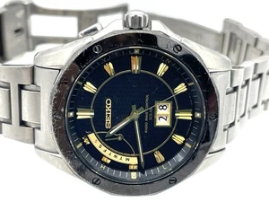 SEIKO Brightz Radio Wave Solar Men's Watch Titanium Big date 8B43-0AC0 - Picture 1 of 21