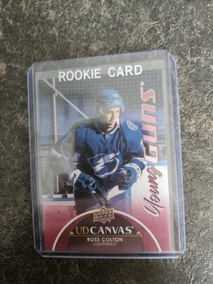 2021-22 Upper Deck Series 1 Young Guns Canvas Ross Colton YG RC Card# C104 - Image 1 of 2