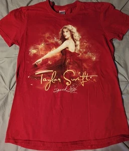 Taylor Swift Speak Now 2011 Tour T- Shirt Women's Small 💯 Cotton 🎵🎙️ - Picture 1 of 13