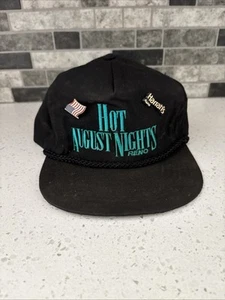 Vintage Hot August Nights Reno Rope SnapBack Hat With Pins - Picture 1 of 12