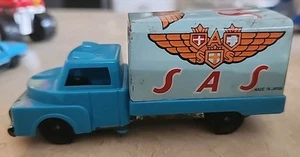 Vintage 1950s Japan Truck LKW SAS Airline For Tin Airplane Vehicle Car Lot - Picture 1 of 10