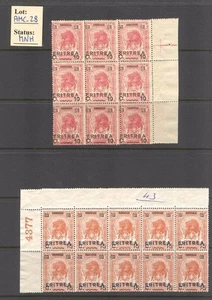 AMC_28 - MINI COLECCIONES. ERITREA. 2 paneles de sellos. MNH - Imagen 1 de 1