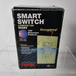 RAB Lighting Smart Switch LOS800I/120 Occupancy Sensor Ivory - Picture 1 of 10