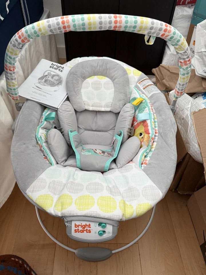 Gorila para acunar bebé vibración musical asiento basculante bebé niño pequeño silla columpio Foto 1 de 1