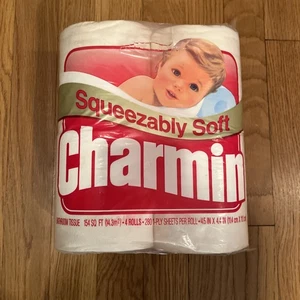 Papel higiénico suave exprimible Charmin vintage pañuelo de baño utilería de película años 90  - Imagen 1 de 6