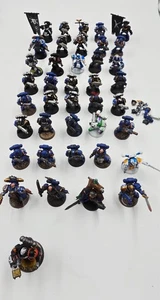 Grande Squadra Tattica Esercito Ultramarines Space Marines Warhammer 40K dipinto - Foto 1 di 8
