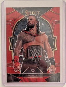 Panini WWE Select Roman Reigns Red Wave Prizm 2023 - Imagen 1 de 2