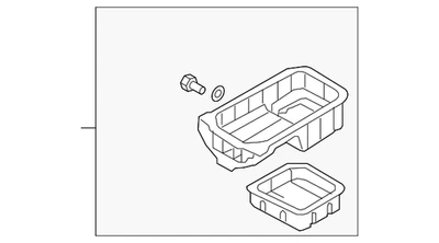 Cacerola de aceite original Hyundai Elantra 2007-2012 21520-23700 Foto 1 de 2