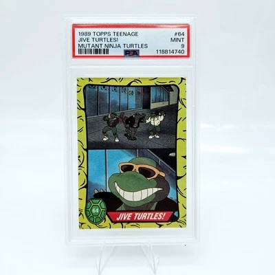 1989 Topps TMNT Ninja Turtles #64 PSA 9 Jive Turtles Michaelangelo - Image 1 of 2