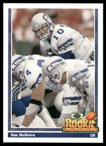 1991 Upper Deck #626b Dan McGwire Seattle Seahawks Football Card - Bild 1 von 2