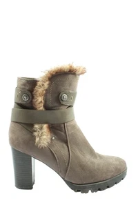 SCARLET Botas con cremallera Mujeres Botines Talla EU 39 marrón-caqui - Imagen 1 de 6