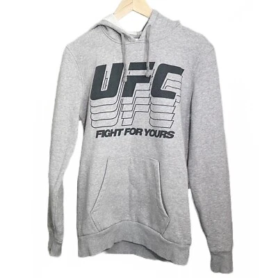 EXCLUSIVO Pequeño Oficial Reebok UFC | Sudadera con Capucha Pullover Gris Hombre Foto 1 de 4