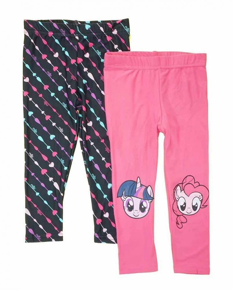 My Little Pony Girls 2 Pack Graphic Print Leggings Size 2T 3T 4T 4 5 6 6X - Image 1 of 1