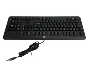 HP SK-2025 672647-003 Schwarz Kabelgebunden USB Englisch QWERTZ Standard Computer Tastatur - Bild 1 von 5